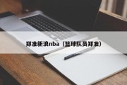 郑准新浪nba（篮球队员郑准）