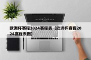 欧洲杯赛程2024赛程表（欧洲杯赛程2024赛程表图）