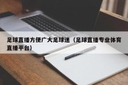 足球直播方便广大足球迷（足球直播专业体育直播平台）